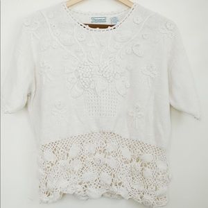 Vintage crochet tee